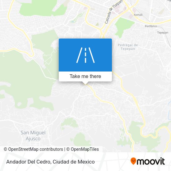 Mapa de Andador Del Cedro