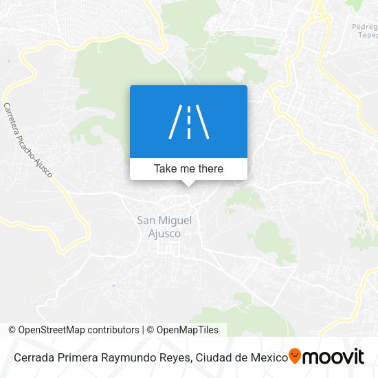 Mapa de Cerrada Primera Raymundo Reyes
