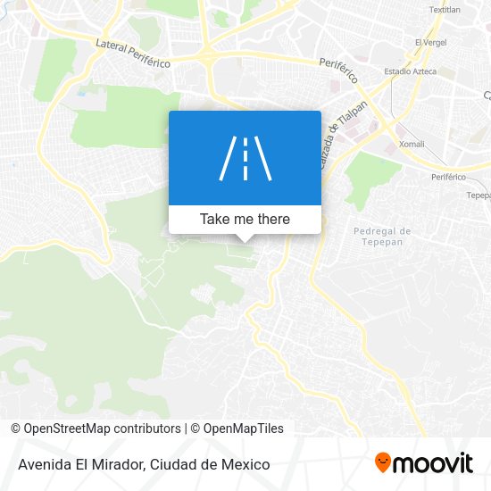 Avenida El Mirador map