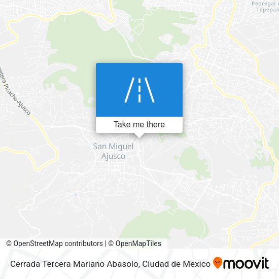 Mapa de Cerrada Tercera Mariano Abasolo
