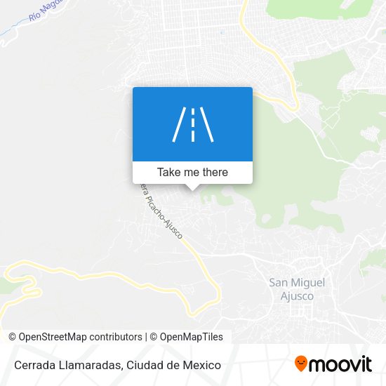 Cerrada Llamaradas map
