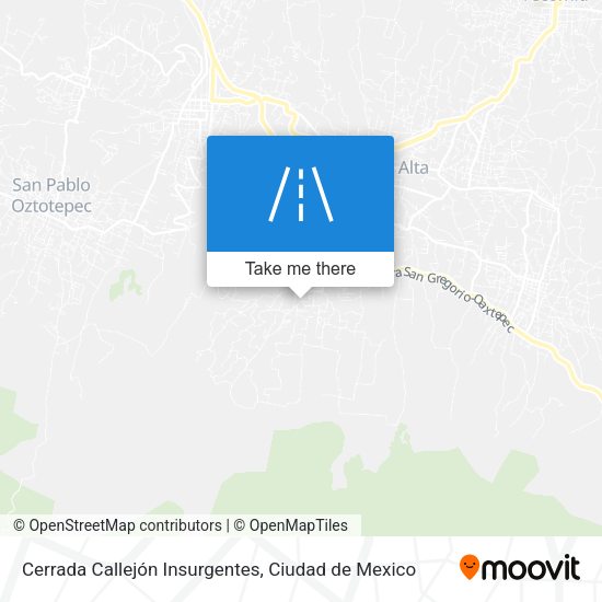 Cerrada Callejón Insurgentes map