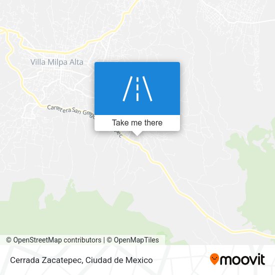Cerrada Zacatepec map