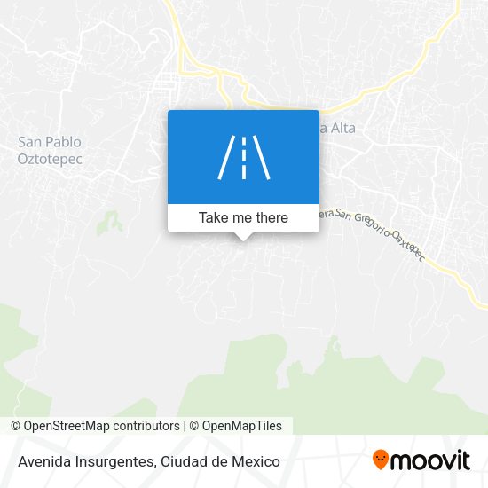 Avenida Insurgentes map