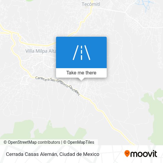 Mapa de Cerrada Casas Alemán