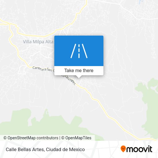 Mapa de Calle Bellas Artes