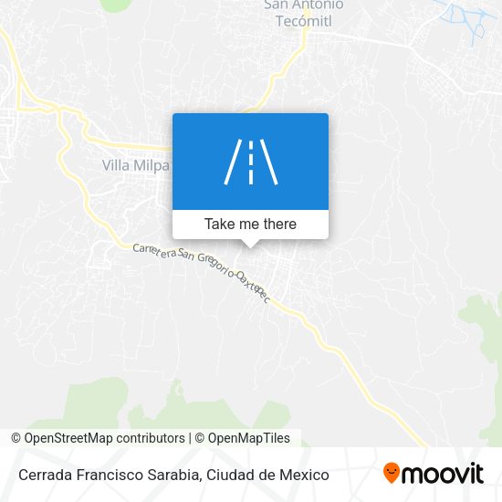 Cerrada Francisco Sarabia map