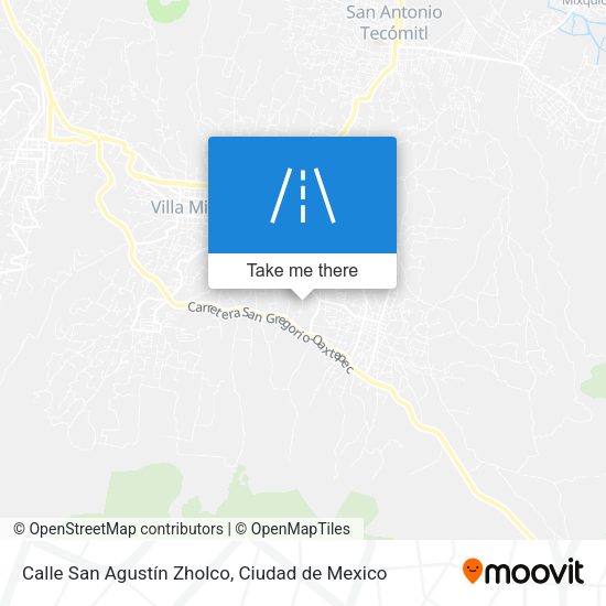 Calle San Agustín Zholco map