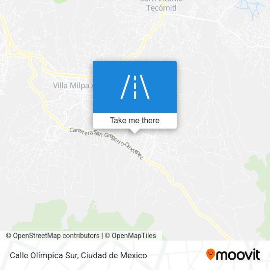 Mapa de Calle Olímpica Sur