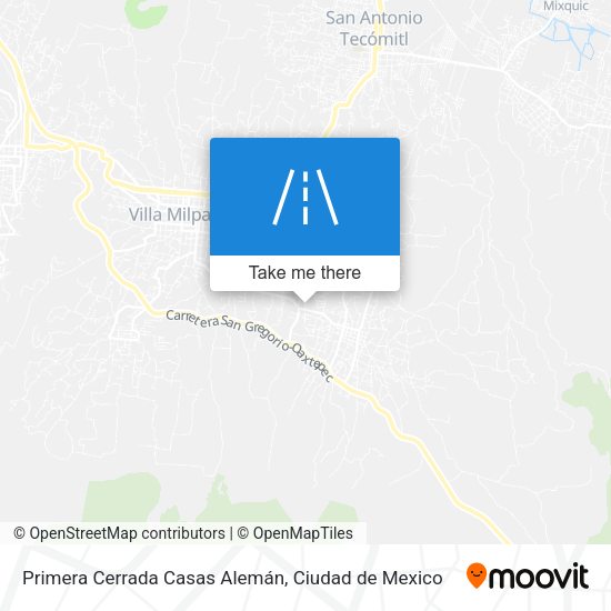 Primera Cerrada Casas Alemán map