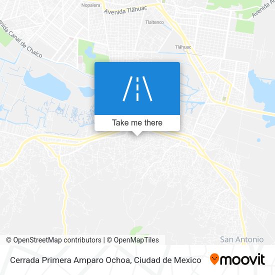 Cerrada Primera Amparo Ochoa map