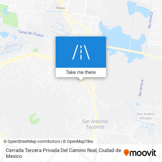 Mapa de Cerrada Tercera Privada Del Camino Real