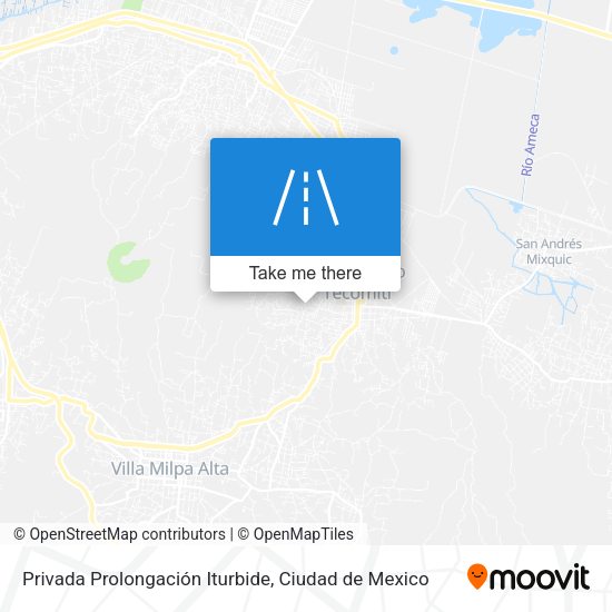 Privada Prolongación Iturbide map