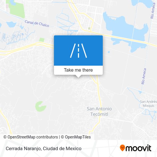 Cerrada Naranjo map