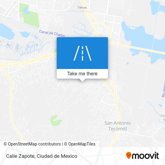 Mapa de Calle Zapote
