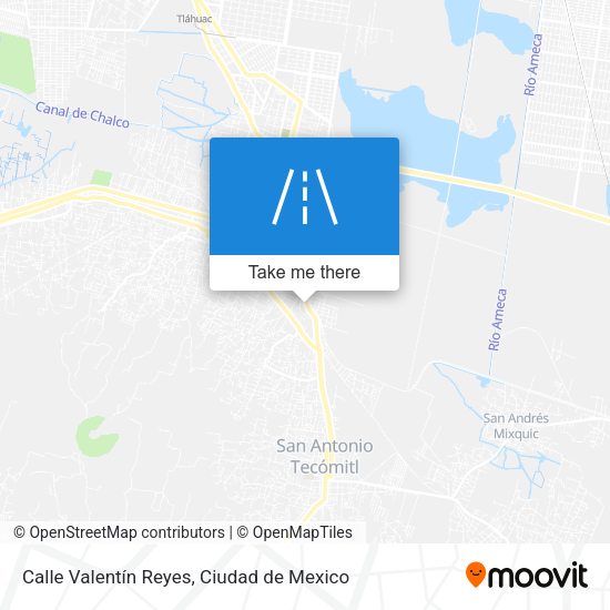 Mapa de Calle Valentín Reyes