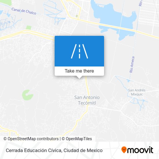 Mapa de Cerrada Educación Cívica