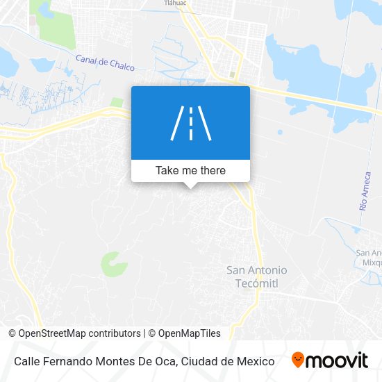 Calle Fernando Montes De Oca map