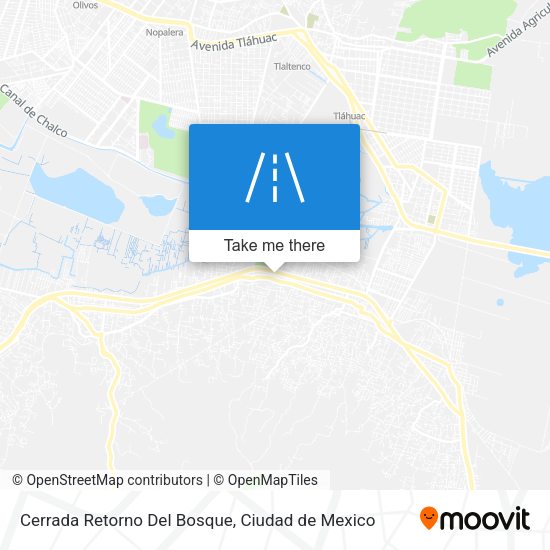 Mapa de Cerrada Retorno Del Bosque