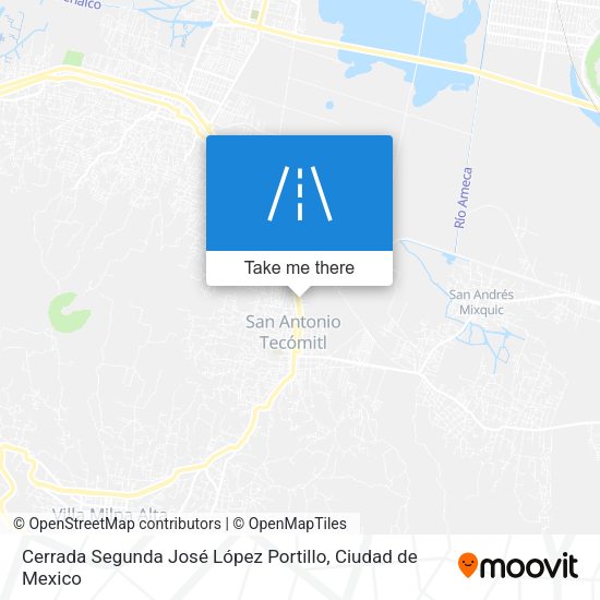 Cerrada Segunda José López Portillo map