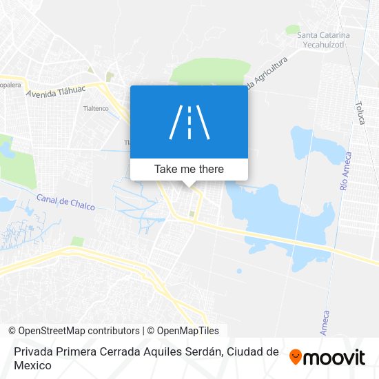 Privada Primera Cerrada Aquiles Serdán map