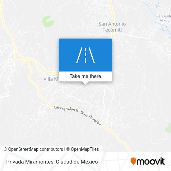 Privada Miramontes map