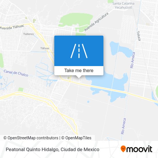 Mapa de Peatonal Quinto Hidalgo