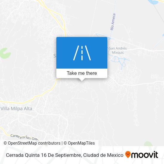 Cerrada Quinta 16 De Septiembre map