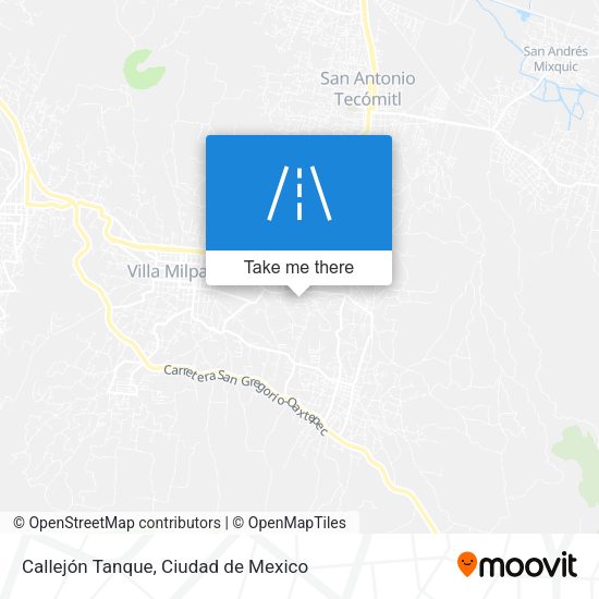 Callejón Tanque map