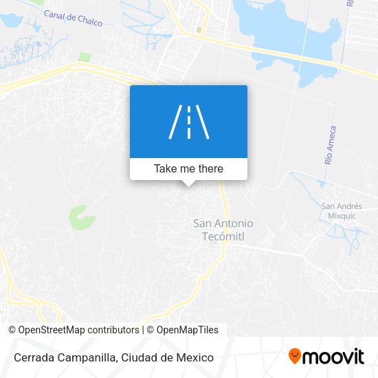 Cerrada Campanilla map