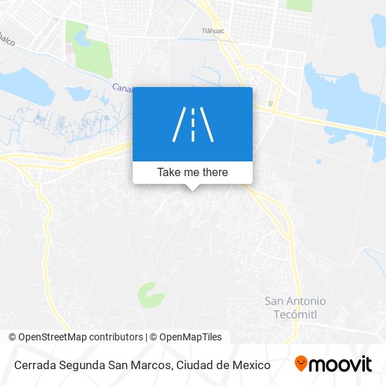 Cerrada Segunda San Marcos map