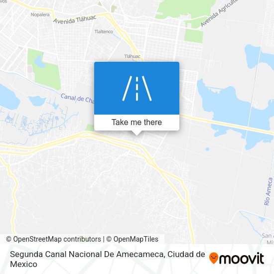 Mapa de Segunda Canal Nacional De Amecameca