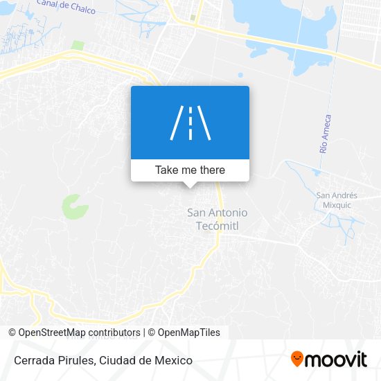 Mapa de Cerrada Pirules