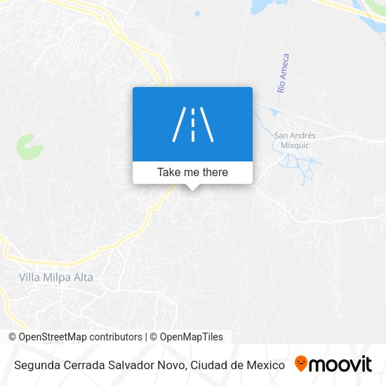Mapa de Segunda Cerrada Salvador Novo