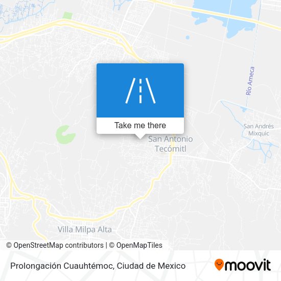 Prolongación Cuauhtémoc map