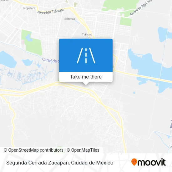 Segunda Cerrada Zacapan map