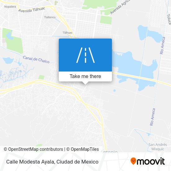 Mapa de Calle Modesta Ayala
