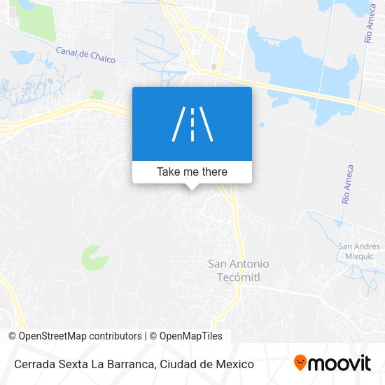 Cerrada Sexta La Barranca map