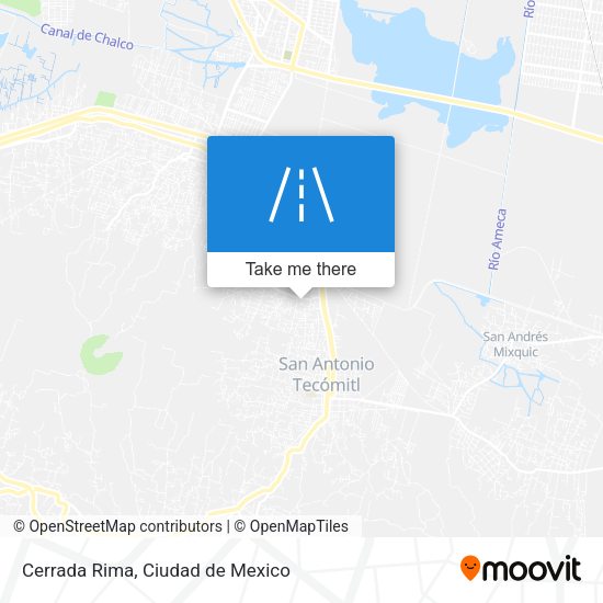 Mapa de Cerrada Rima