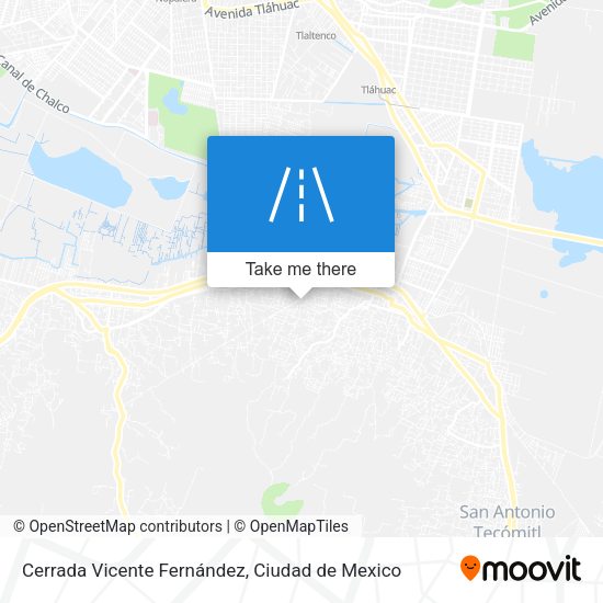 Cerrada Vicente Fernández map