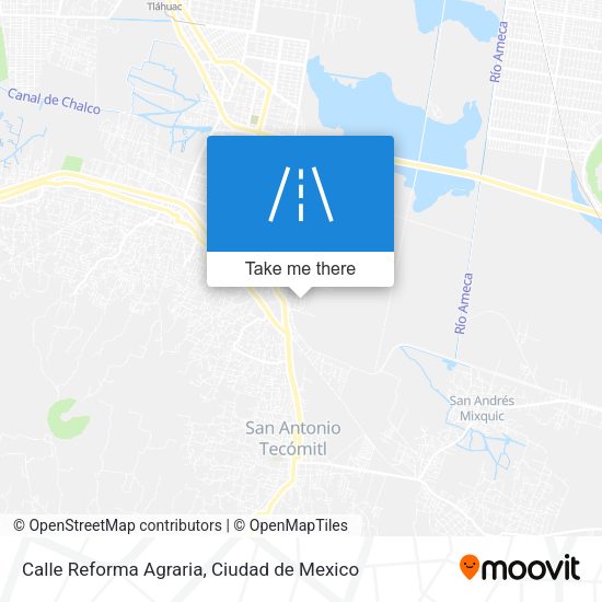 Mapa de Calle Reforma Agraria