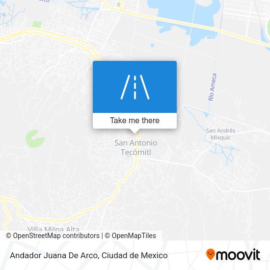 Mapa de Andador Juana De Arco