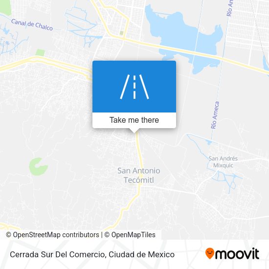 Mapa de Cerrada Sur Del Comercio