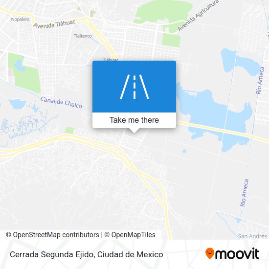 Mapa de Cerrada Segunda Ejido