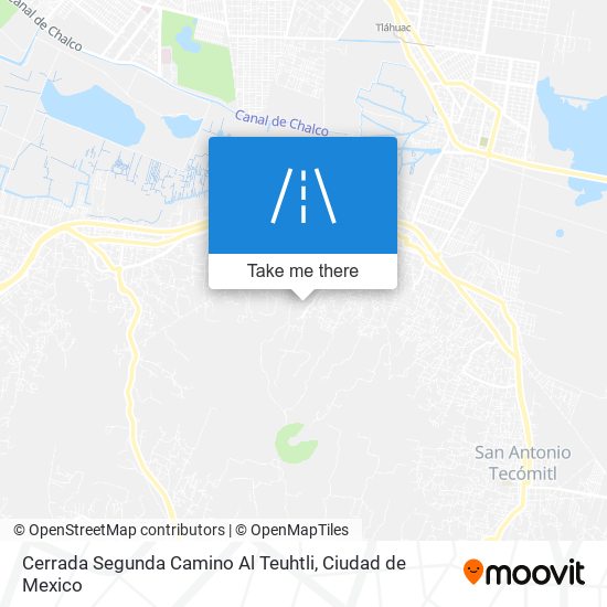 Mapa de Cerrada Segunda Camino Al Teuhtli