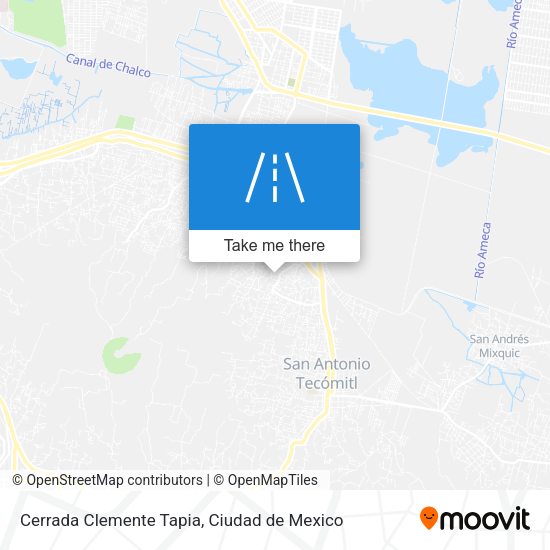 Cerrada Clemente Tapia map
