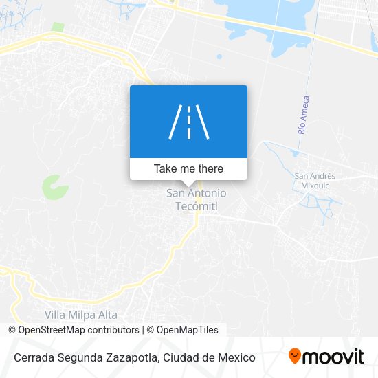 Cerrada Segunda Zazapotla map