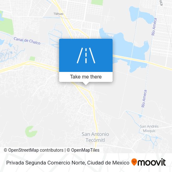 Mapa de Privada Segunda Comercio Norte