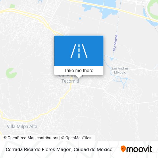 Mapa de Cerrada Ricardo Flores Magón