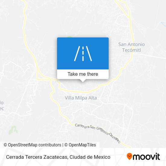 Mapa de Cerrada Tercera Zacatecas